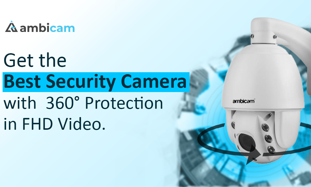 Get Best Security camera with 360° protection in FHD video